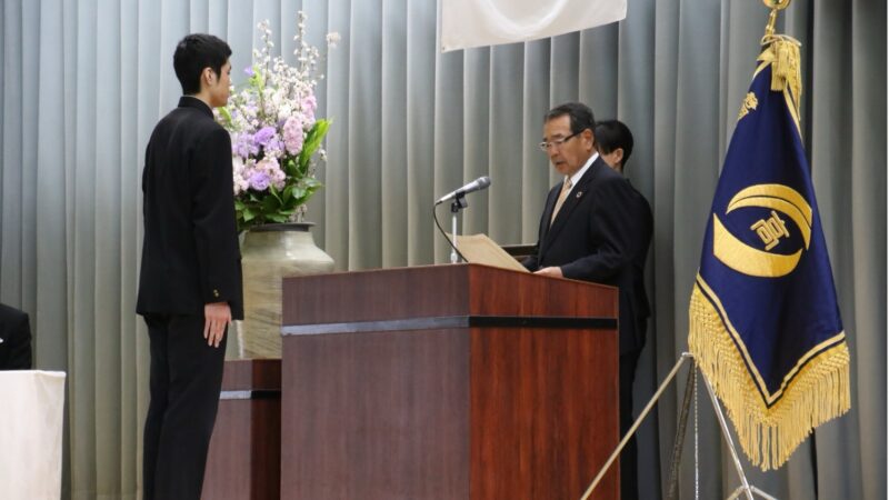 令和7年度 同窓会入会式・卒業式への出席報告